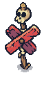 Skull post landmark icon