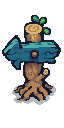 Sign post landmark icon